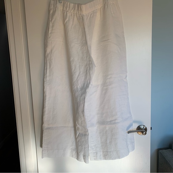 EUC Della Pants - Dallas Daws, white linen trousers pants, extra large, like new - Picture 4 of 13